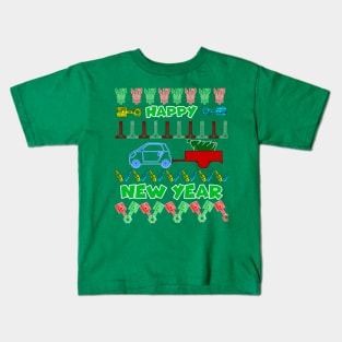 Merry chrismas, car guy, car enthusiast merry chrismas (smart4two) Kids T-Shirt